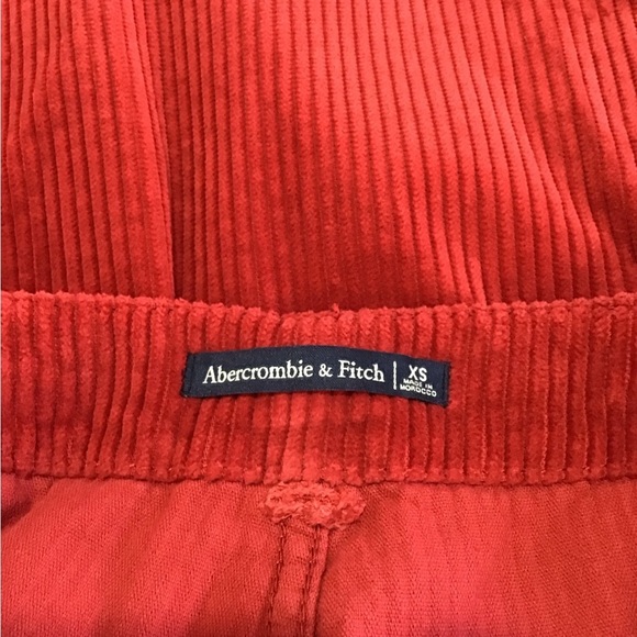 Abercrombie & Fitch Merlot Wide Leg Corduroy Pants Size XS NEW - Picture 4 of 5